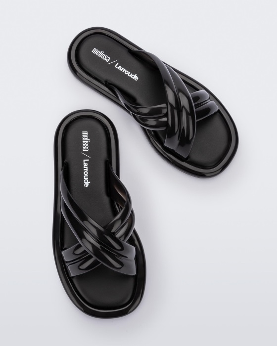 melissa_fashion_cali_slide_larroude_black.jpg Melissa Fashion Cali Slide Larroude Black - Image 1