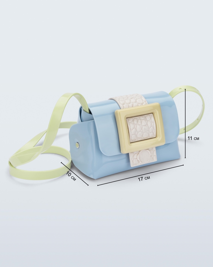 Melissa Fashion Mini Cross Bag Buckle Up Viktor & Rolf Blue - Image 6