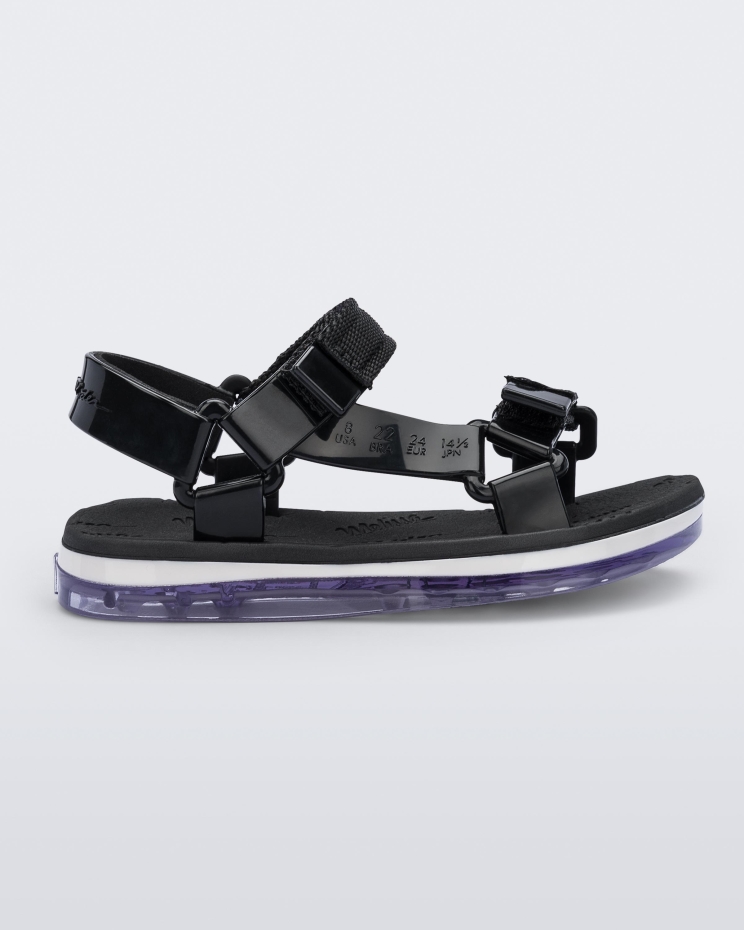 melissa_fashion_mini_papete_rider_baby_black.jpg Melissa Fashion Mini Papete Rider Baby Black - Image 1