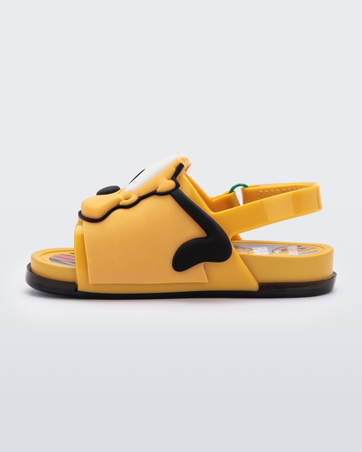 Mini Beach Slide Sandal Mickey And Friends Baby Yellow Melissa Fashion - Image 2