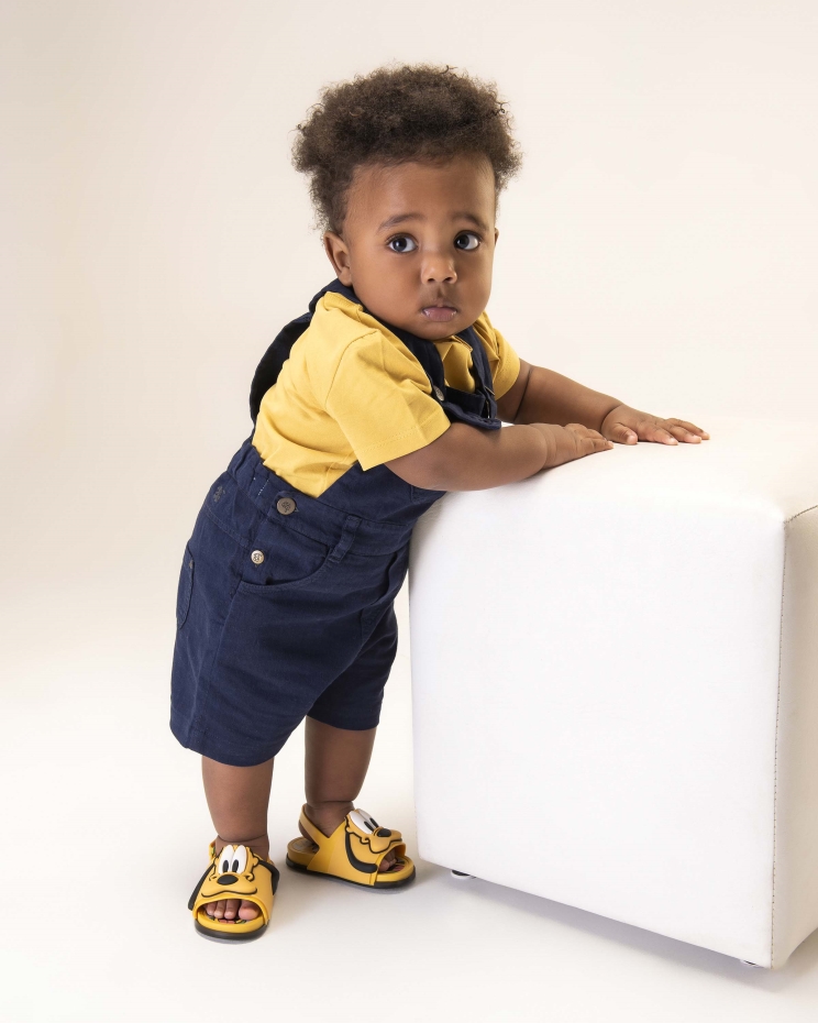 Mini Beach Slide Sandal Mickey And Friends Baby Yellow Melissa Fashion - Image 5