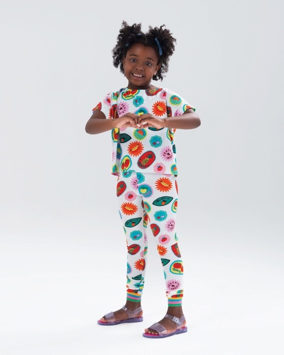 Mini Melissa Fashion Mar Jelly Pop Sandal-Youth & Kids Glitter Clear - Image 3