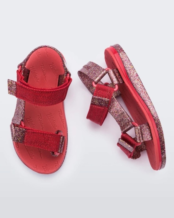 mini_melissa_fashion_papete_rider_sandal_kids_red.jpg Mini Melissa Fashion Papete Rider Sandal-Kids Red - Image 1