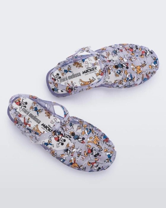 mini_melissa_fashion_possession_mickey_friends_sandal_kids_clear.jpg Mini Melissa Fashion Possession Mickey & Friends Sandal-Kids Clear - Image 1