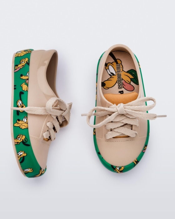 mini_melissa_fashion_street_mickey_friends_sneaker_baby_beige.jpg Mini Melissa Fashion Street Mickey & Friends Sneaker-Baby Beige - Image 1