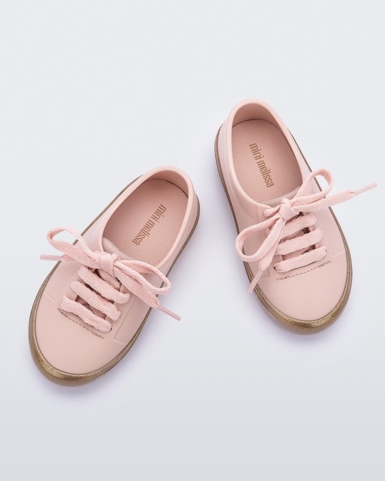 mini_melissa_fashion_street_sneaker_baby_pink_glitter.jpg Mini Melissa Fashion Street Sneaker-Baby Pink-Glitter - Image 1