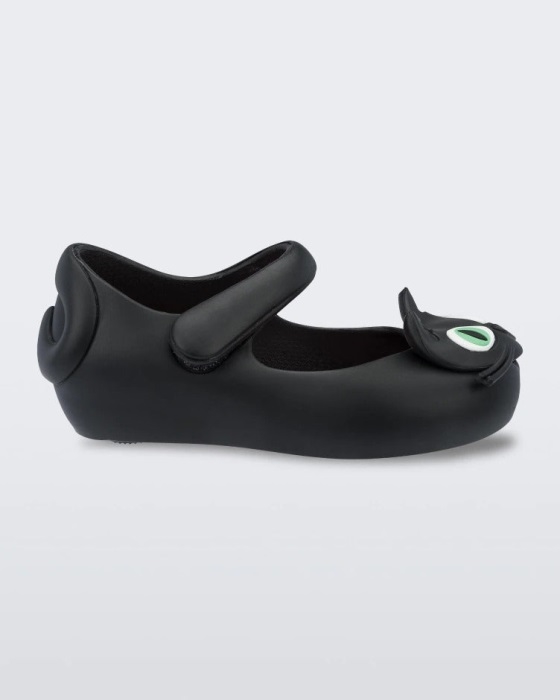 Mini Melissa Fashion Ultragirl II Cat Mary Jane Flat-Baby Black - Image 3