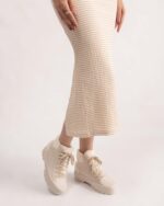Beige Melissa Fashion Fluffy Sneaker - Image 6