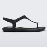 Black Melissa Fashion Campana Flow Sandal