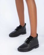 Black Melissa Fashion Fluffy Boot - Image 2