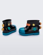 Black Mini Rain Boot Fabula Baby Melissa Fashion - Image 3