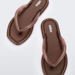 Melissa Fashion Airbubble Flip Flop Brown