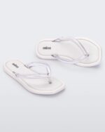 Melissa Fashion Airbubble Flip Flop White-Clear - Image 2