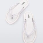 Melissa Fashion Airbubble Flip Flop White-Clear
