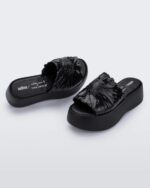 Melissa Fashion Becky Panc Isabela & Chica Capeto Slide Black - Image 2