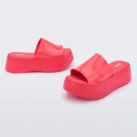 Melissa Fashion Becky Slide Platform Bright Pink