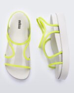 Melissa Fashion Bikini Platform Sandal Beige-Green