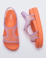 Melissa Fashion Bikini Platform Sandal Orange-Lilac