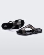 Melissa Fashion Bikini Slide Black-Glitter - Image 2