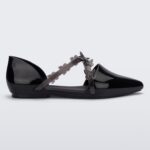 Melissa Fashion Black Pointy Stripe Fly
