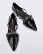 Melissa Fashion Black Pointy Stripe Fly - Image 4