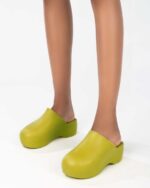 Melissa Fashion Bubble Simon Miller Clog Matte Kiwi - Image 3