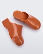 Melissa Fashion Bubble Simon Miller Clog Shiny Sepia Brown