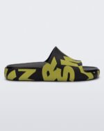 Melissa Fashion Cloud Simon Miller Slide Black-Kiwi Logo Scramble - Image 4