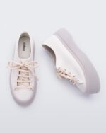 Melissa Fashion Drive Sneaker White-Beige - Image 2