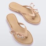 Melissa Fashion Flip Flop Slim Beige