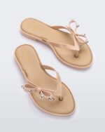 Melissa Fashion Flip Flop Slim Beige