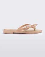 Melissa Fashion Flip Flop Slim Beige - Image 3