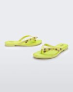 Melissa Fashion Flip Flop Slim Neon Green - Image 2