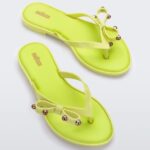 Melissa Fashion Flip Flop Slim Neon Green