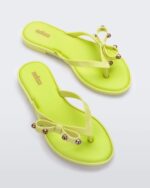 Melissa Fashion Flip Flop Slim Neon Green