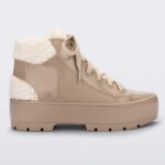 Melissa Fashion Fluffy Sneaker Beige New