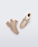 Melissa Fashion Fluffy Sneaker Beige New - Image 5
