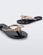 Melissa Fashion Harmonic Chrome IX Black-Gold - Image 2