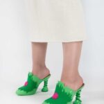 Melissa Fashion Joy Flower Thomas Benjamin Heel Green