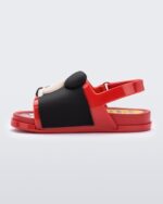 Melissa Fashion Mini Beach Slide Sandal Mickey And Friends Baby Red - Image 2