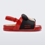 Melissa Fashion Mini Beach Slide Sandal Mickey And Friends Baby Red