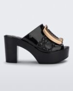 Melissa Fashion Mule Buckle Up Viktor & Rolf Black-Gold - Image 4