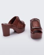 Melissa Fashion Mule Buckle Up Viktor & Rolf Brown - Image 3