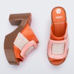 Melissa Fashion Mule Buckle Up Viktor & Rolf Orange-Beige-Pink