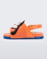 Melissa Fashion Orange Mini Beach Slide Sandal Mickey And Friends Baby - Image 2