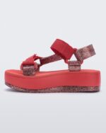 Melissa Fashion Papete Platform Rider Sandal Red - Image 2