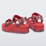 Melissa Fashion Papete Platform Rider Sandal Red