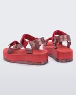 Melissa Fashion Papete Platform Rider Sandal Red