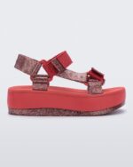 Melissa Fashion Papete Platform Rider Sandal Red - Image 4