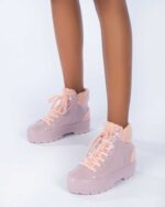 Melissa Fashion Pink Fluffy Sneaker - Image 2